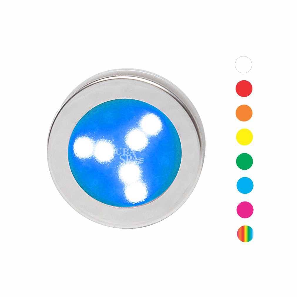 LUZ LED WATERPROOF EN ALUMINIO BRILLANTE 60 MM CODIG. 03130460009
