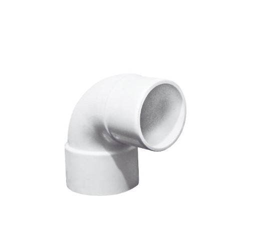 Conex. Pres. Codo Especial de 1 1/2" (90°) en PVC Blanco (In & Out) LG — imagen 1