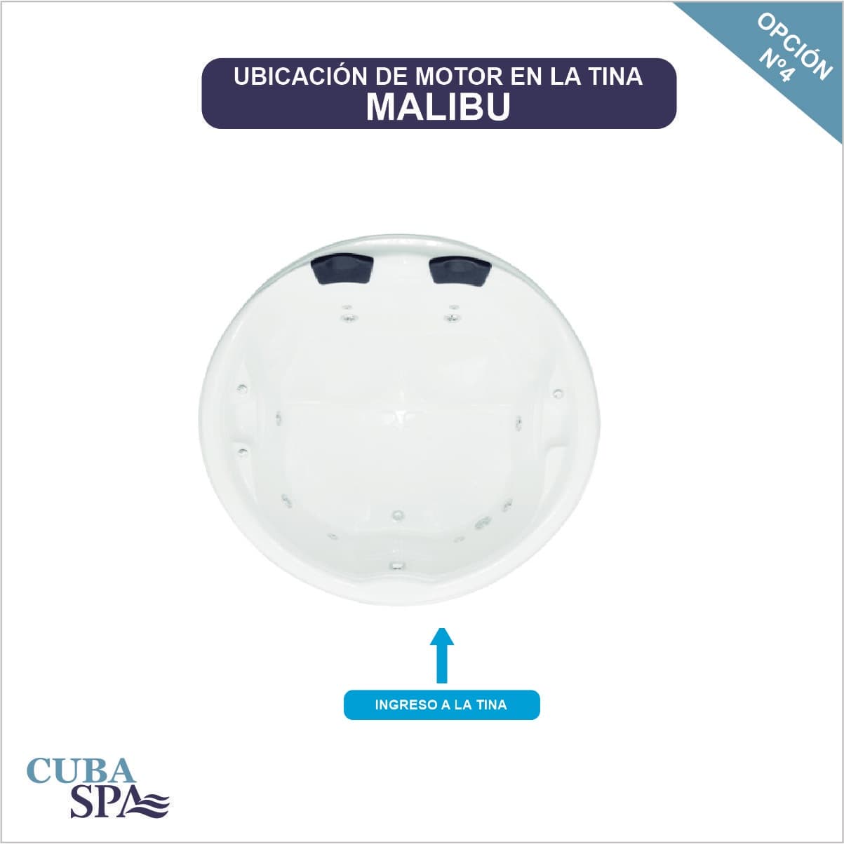Tina Hidromasaje - MALIBÚ 176 Ø*59
