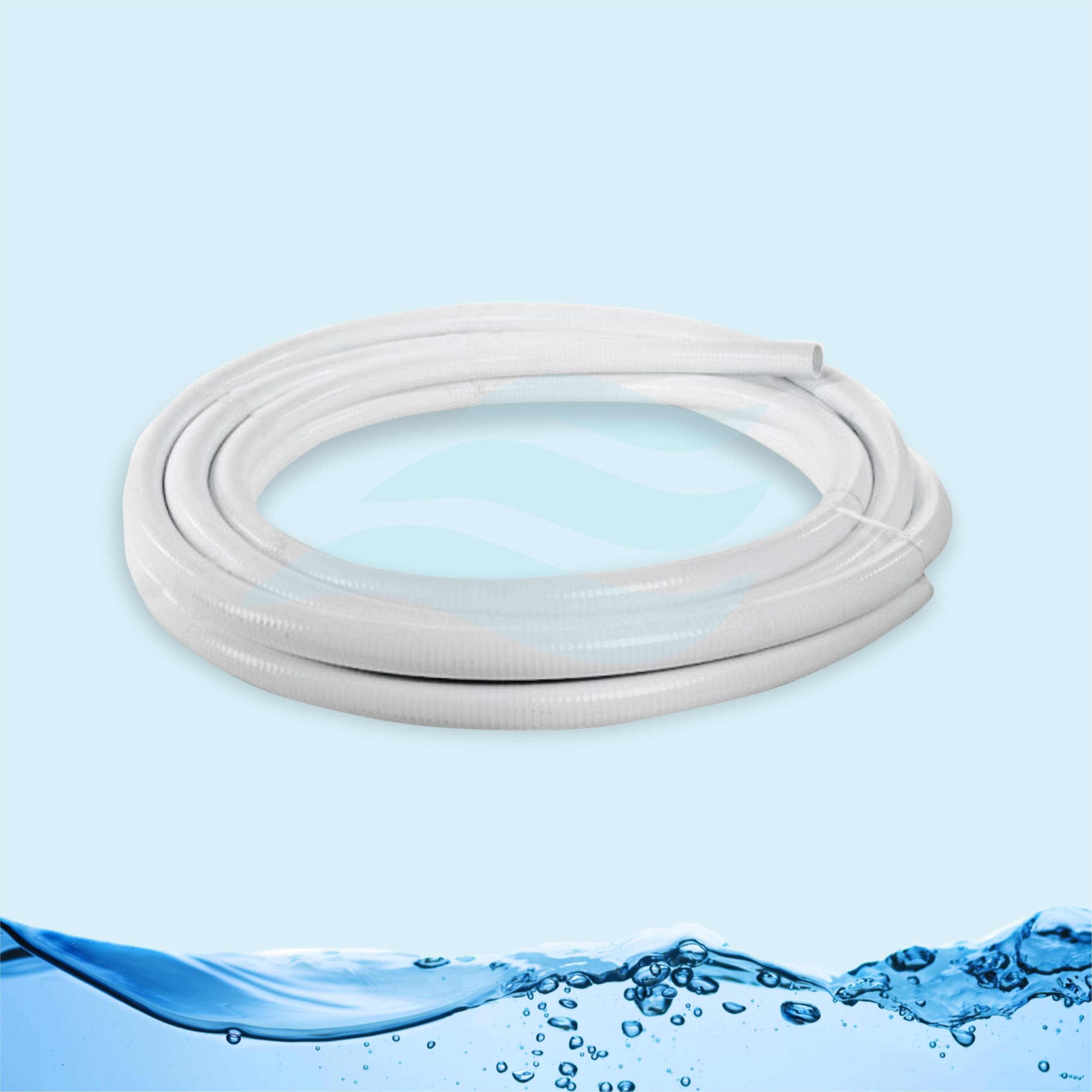 MANGUERA FLEXIBLE BLANCO 1/2" PARA TINA x m