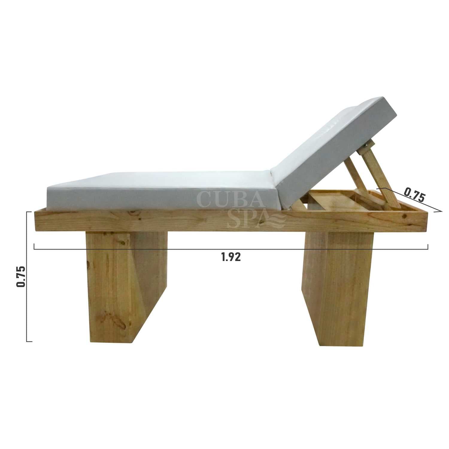 Camilla modelo ZEN 1.92*0.75 | RECLINABLE