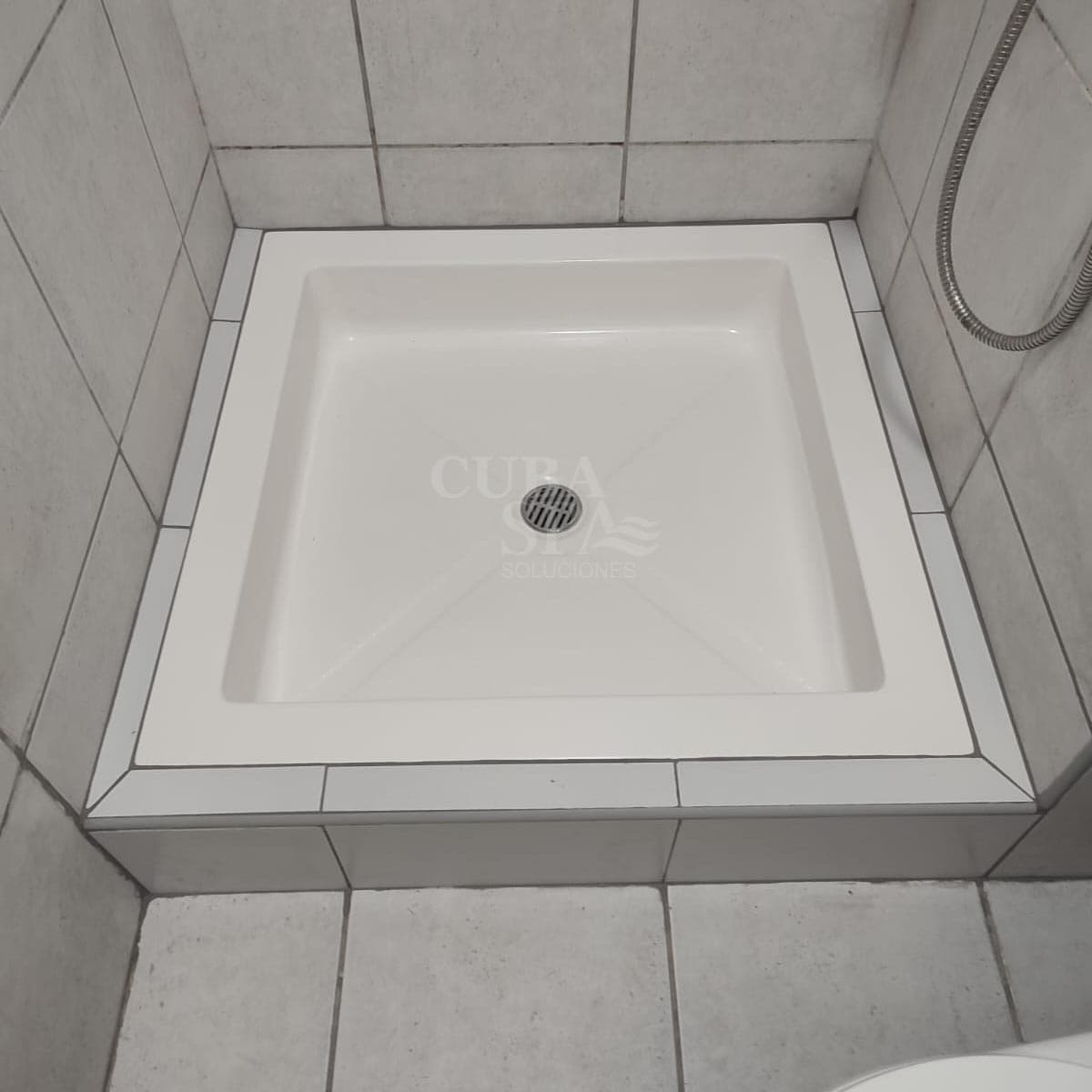 Poza de ducha 80*80*15 cm - para empotrar