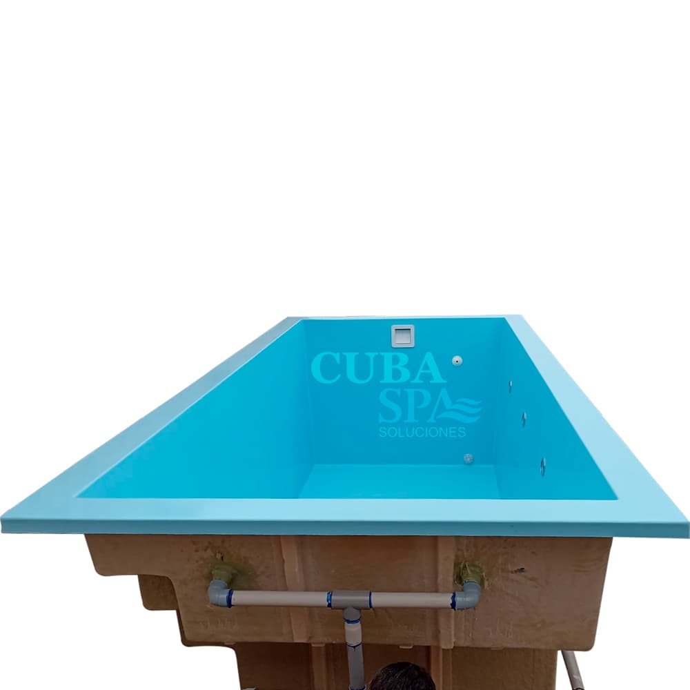 PISCINA EN FIBRA DE VIDRIO MODELO MINIMALISTA A MEDIDA