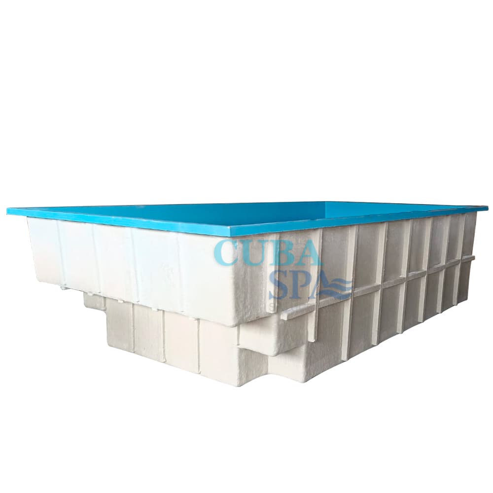 PISCINA EN FIBRA DE VIDRIO MODELO MINIMALISTA A MEDIDA