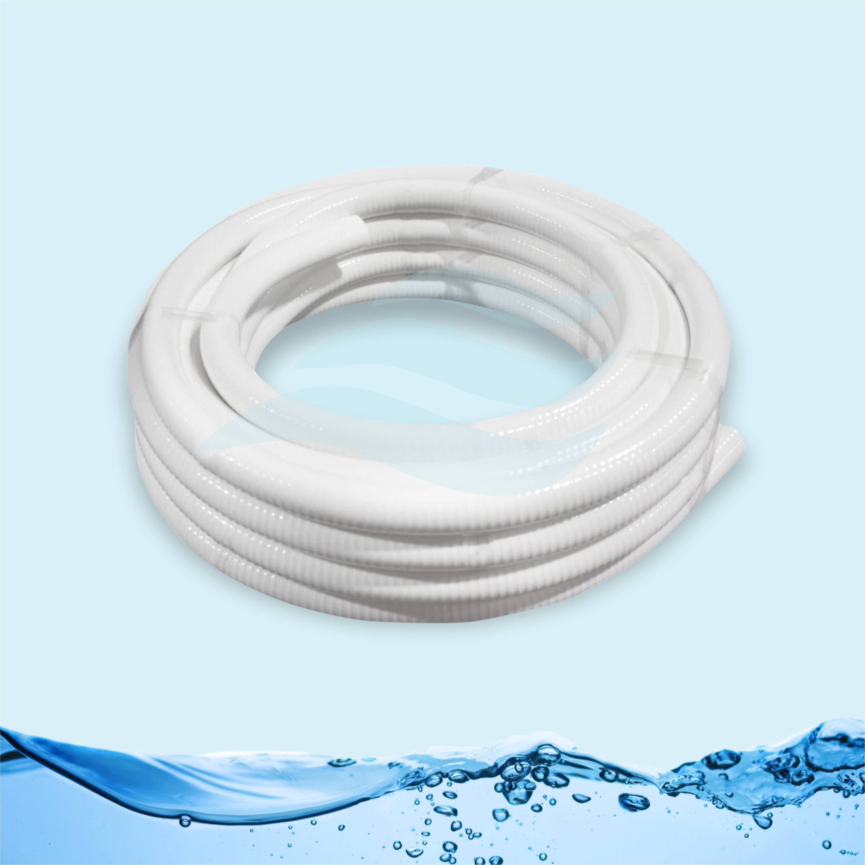 MANGUERA FLEXIBLE BLANCO 1" PARA TINA x m