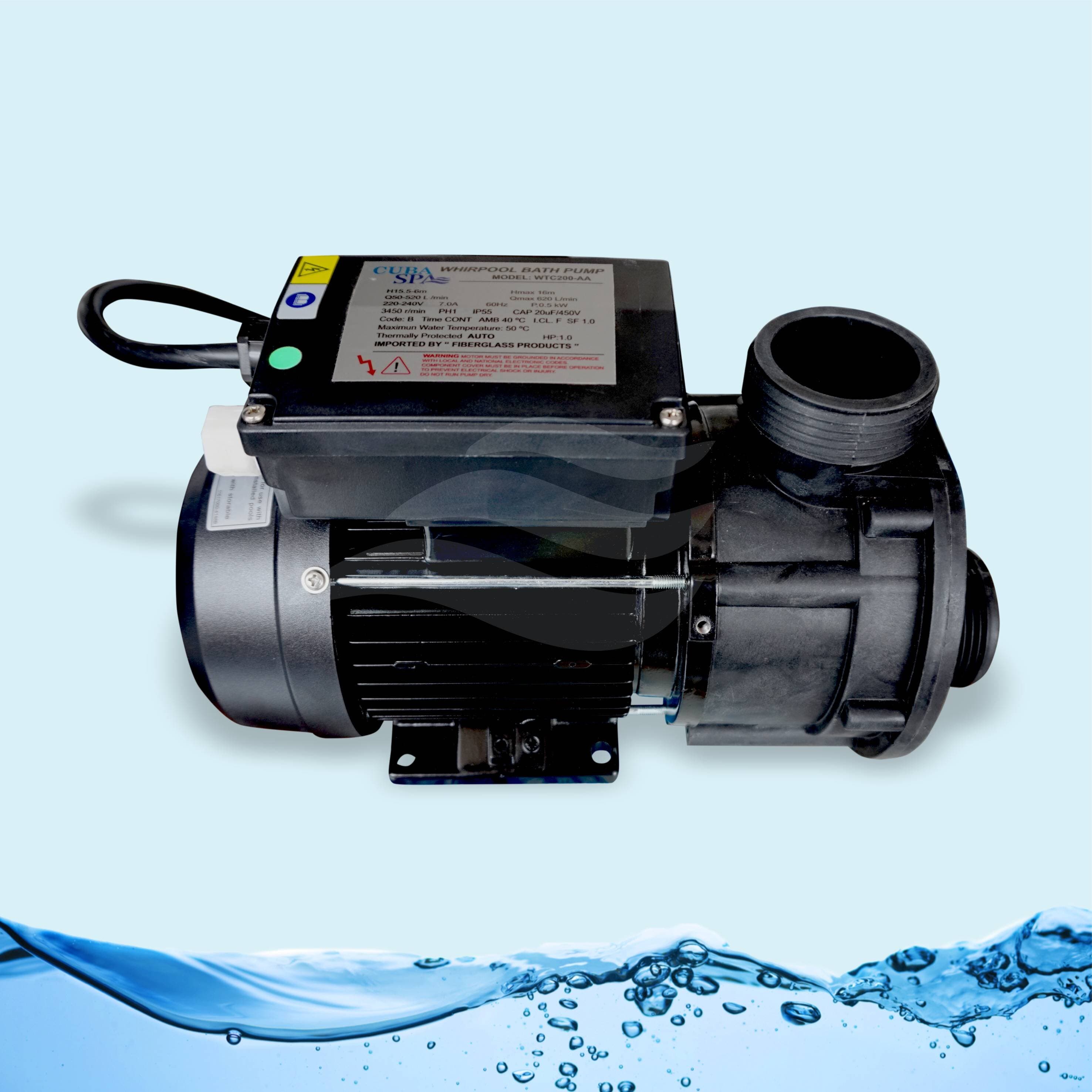 Motor Hidro para Tina de Hidromasaje 0.75 HP, 1.0 HP y 1.5 HP "LX"