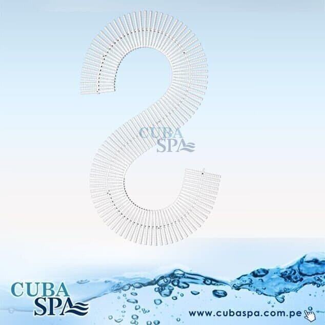CANALETA FLEXIBLE PARA PISCINAS (200 x 26 )mm EMAUX