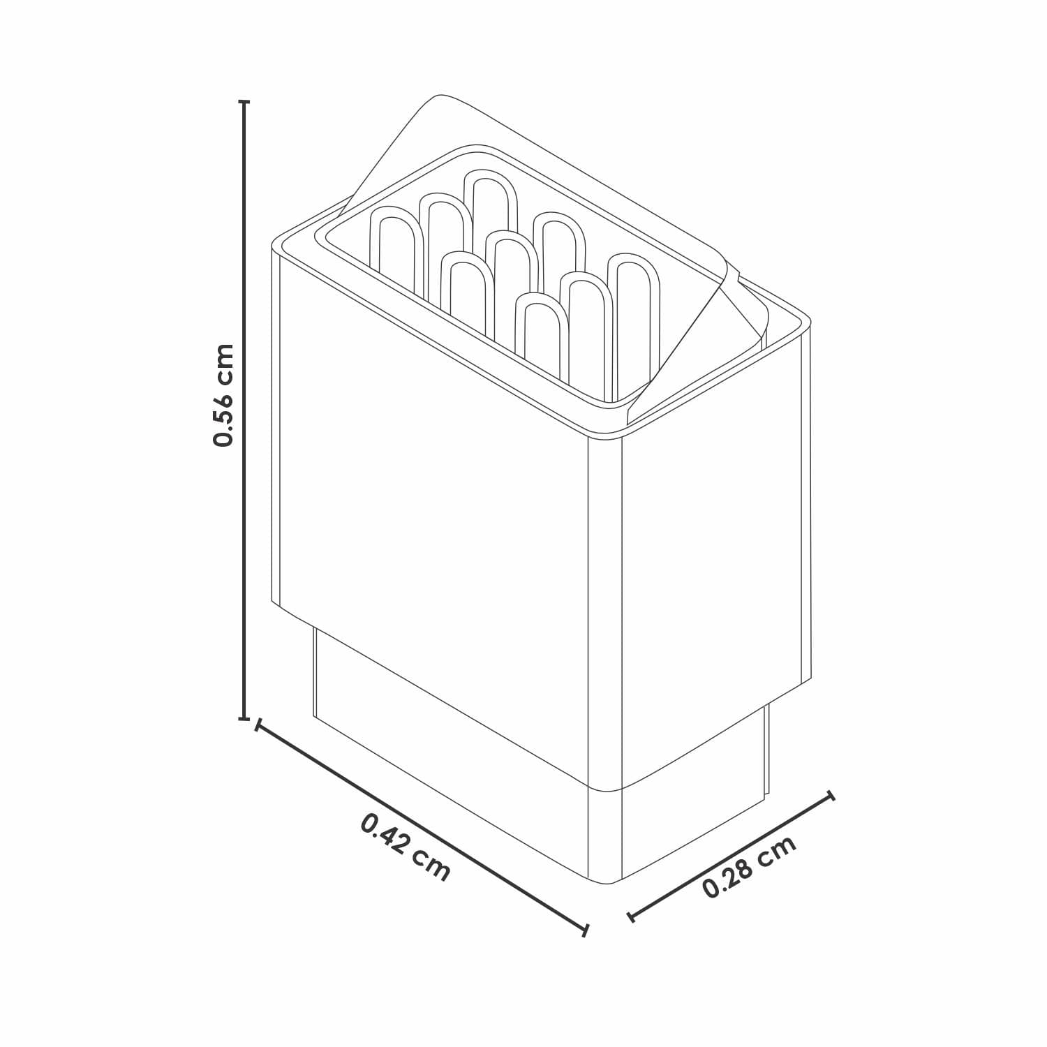 Calefactor Eléctrico de 12 kw para sauna seco