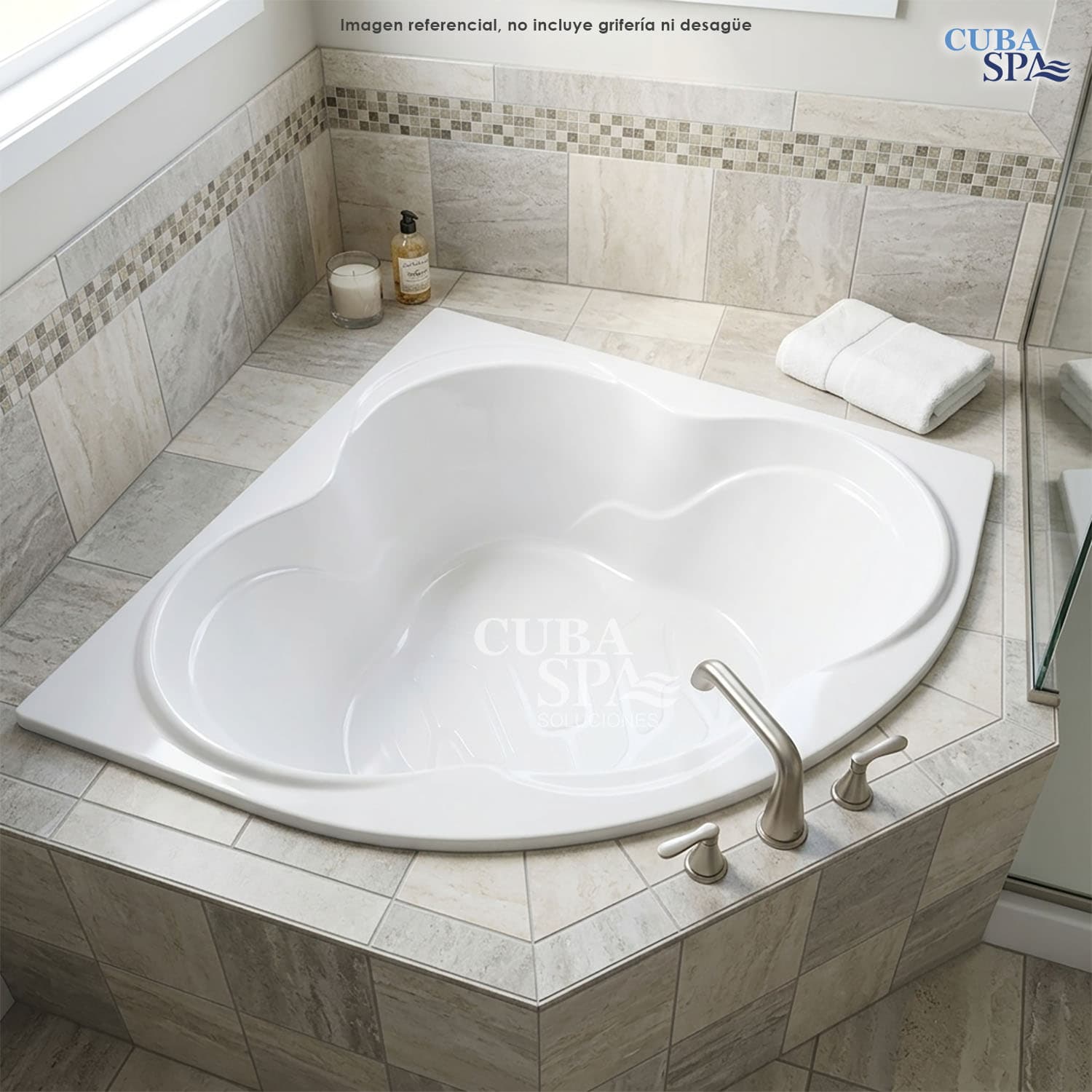 Tina Bañera - CORIAN 130*130