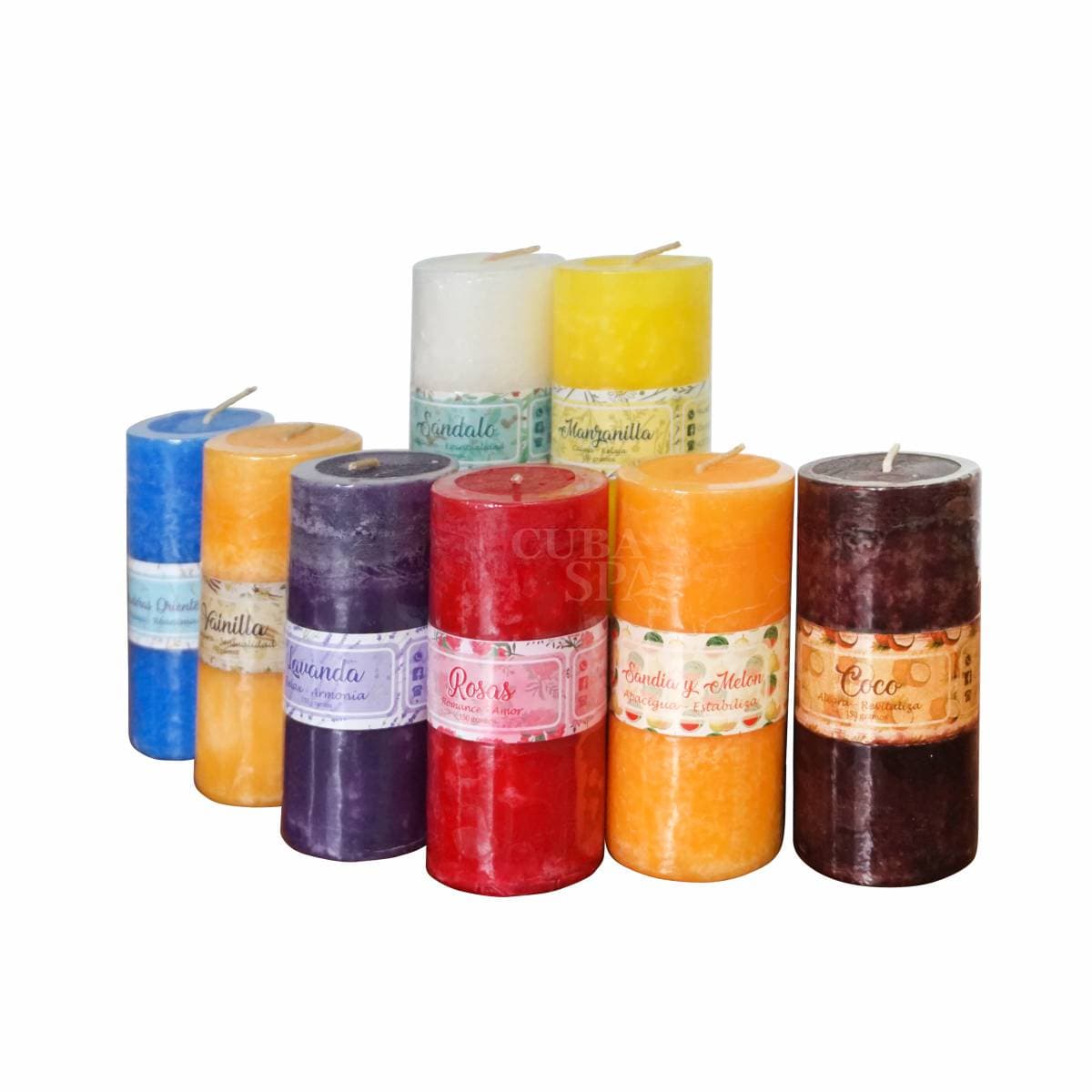 VELAS AROMÁTICAS 150 GR X 12 UNID