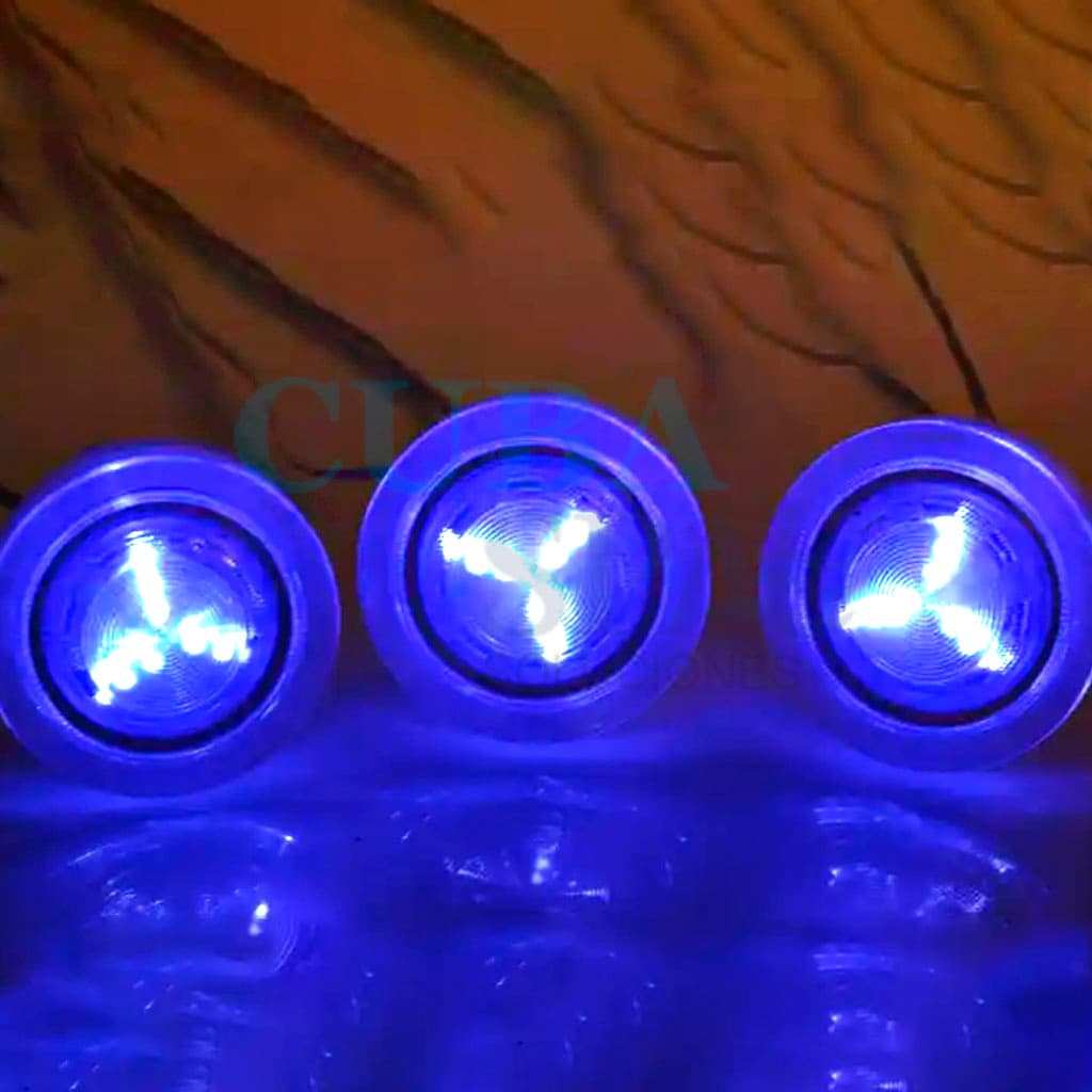 LUZ LED WATERPROOF EN ALUMINIO BRILLANTE 60 MM CODIG. 03130460009