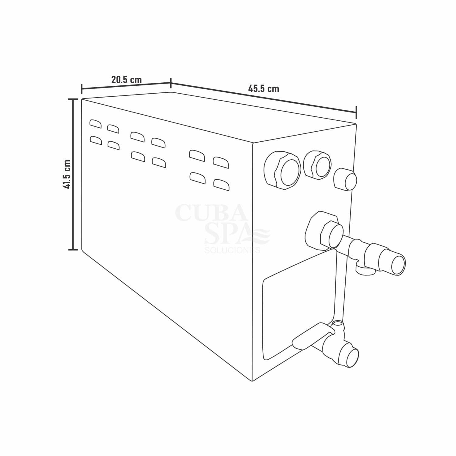 Generador de vapor eléctrico con Tablero Digital 12 kw