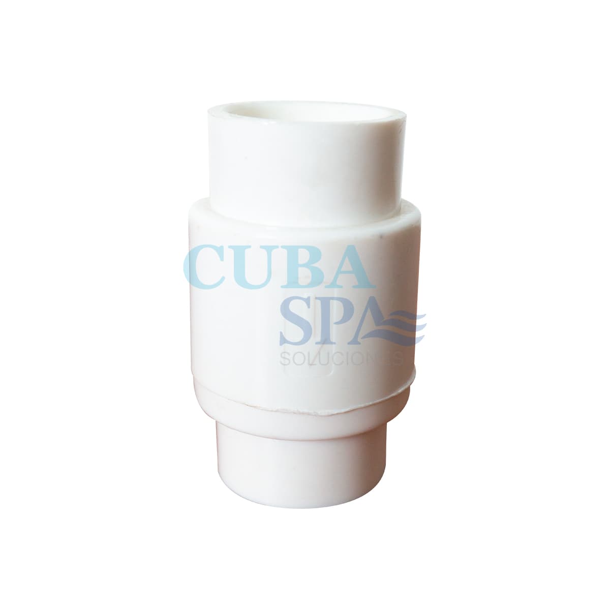 VALVULA CHECK PRES. DE 1 EN PVC BLANCO