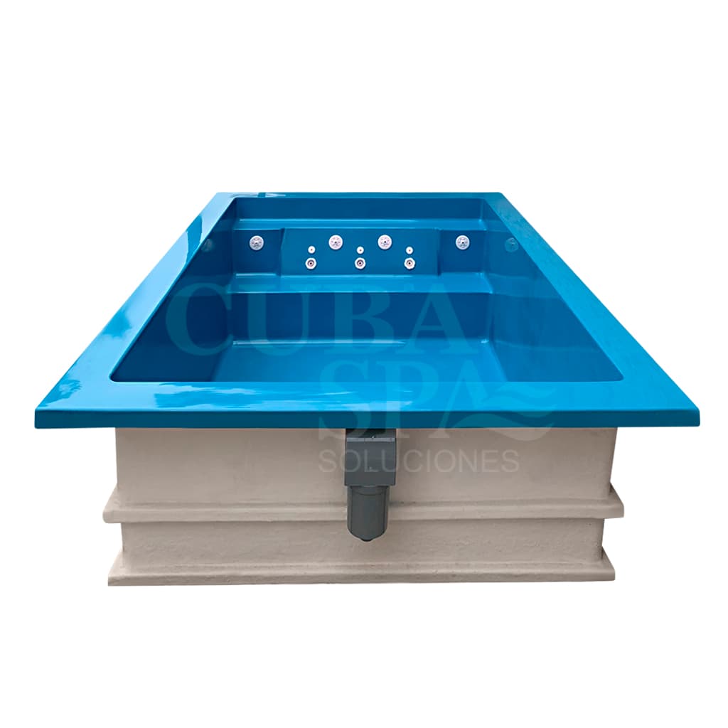 PISCINA EN FIBRA DE VIDRIO MODELO MINIMALISTA DE 3.50 x 2.50 x 1.00