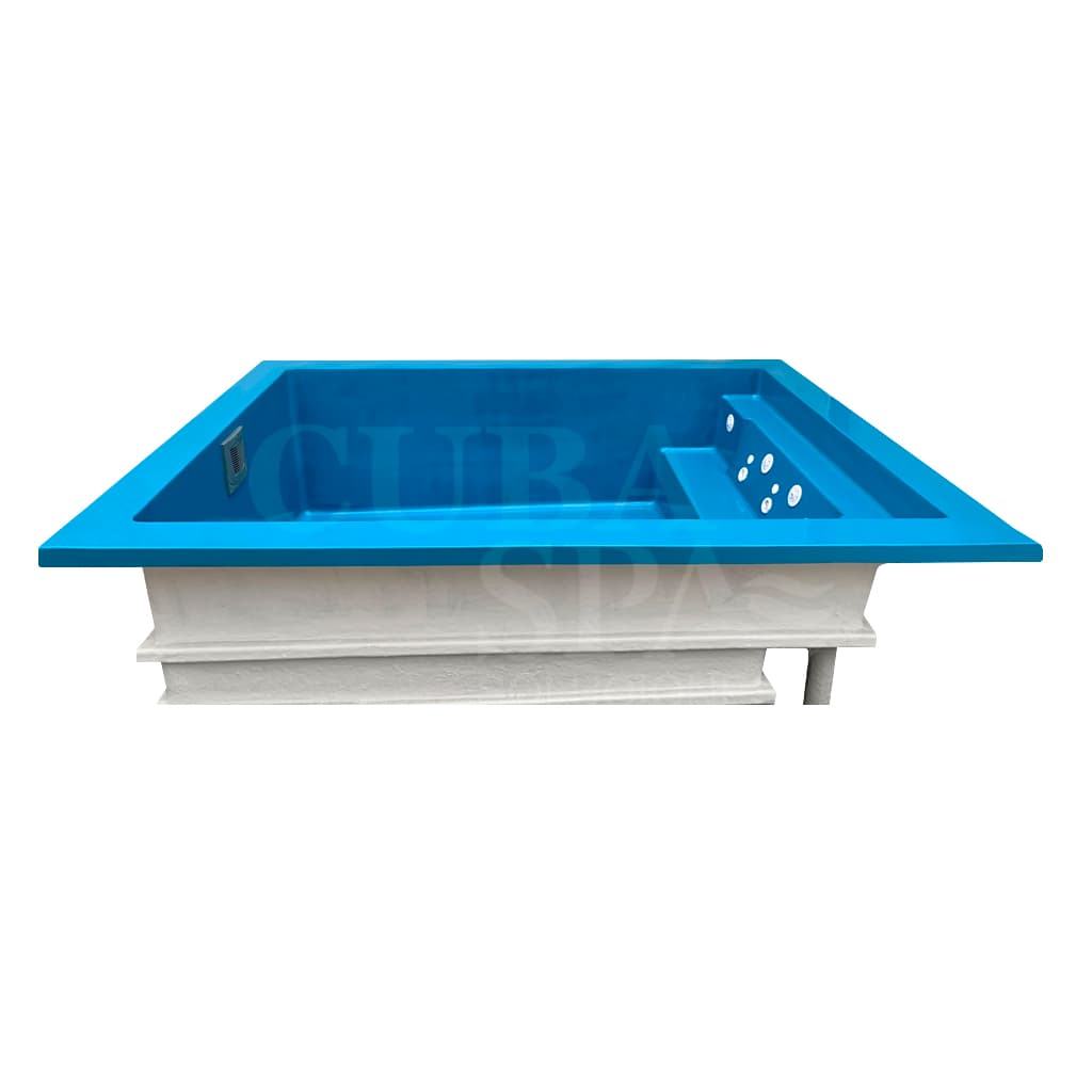 PISCINA EN FIBRA DE VIDRIO MODELO MINIMALISTA DE 3.50 x 2.50 x 1.00