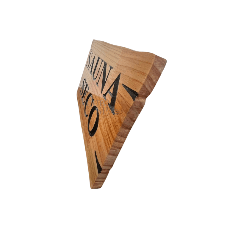 Letrero de Madera de 30x20 "Sauna seco"