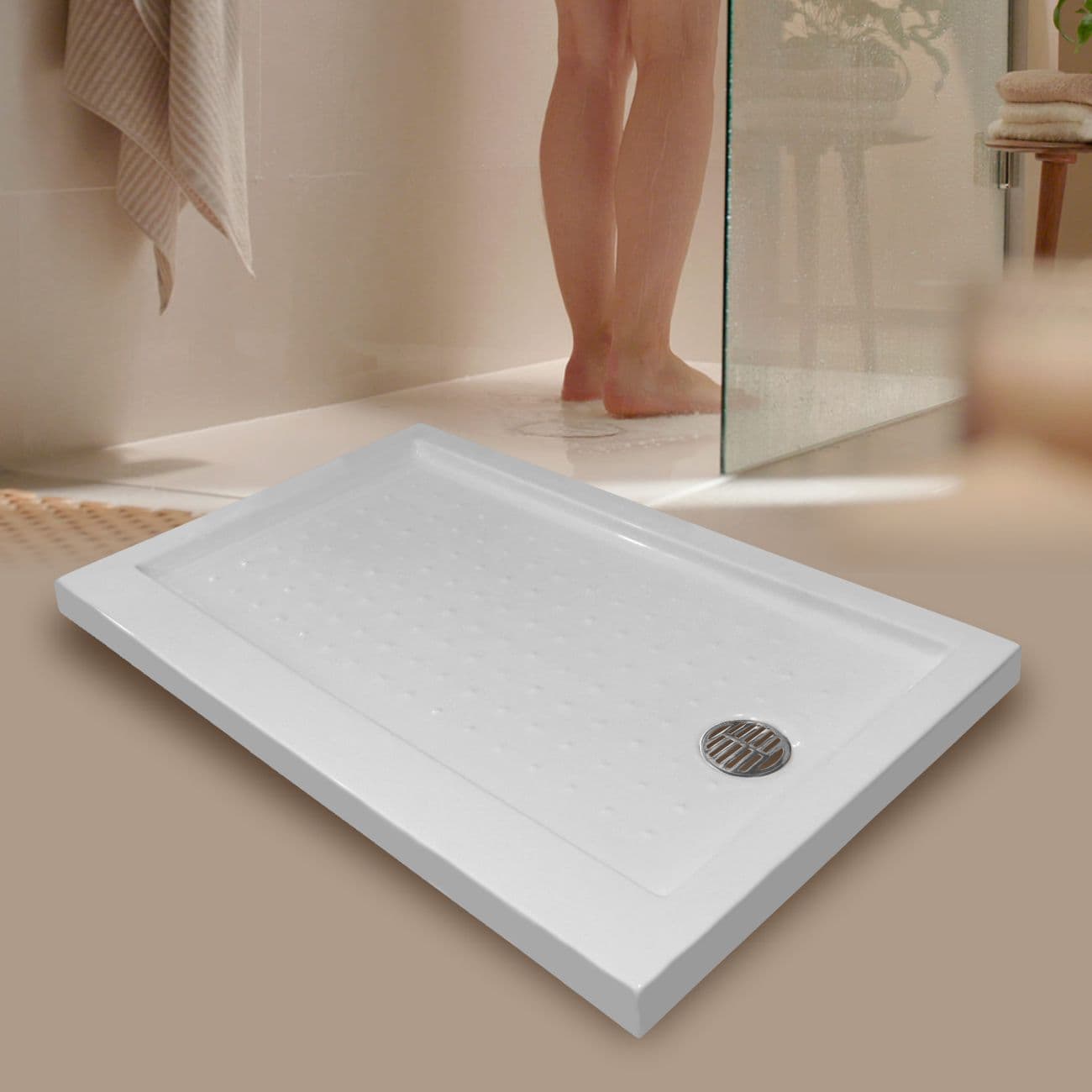 Poza de ducha 120x76.7x6 - para empotrar