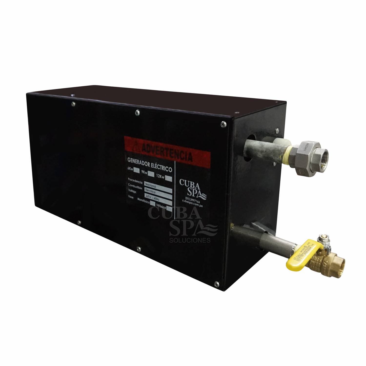 Generador de vapor eléctrico con Tablero Digital 4kw