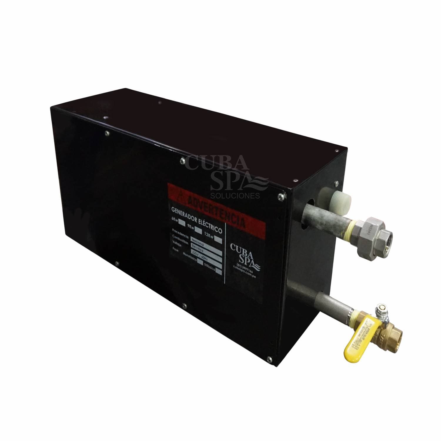 Generador de vapor eléctrico con Tablero Digital 4kw