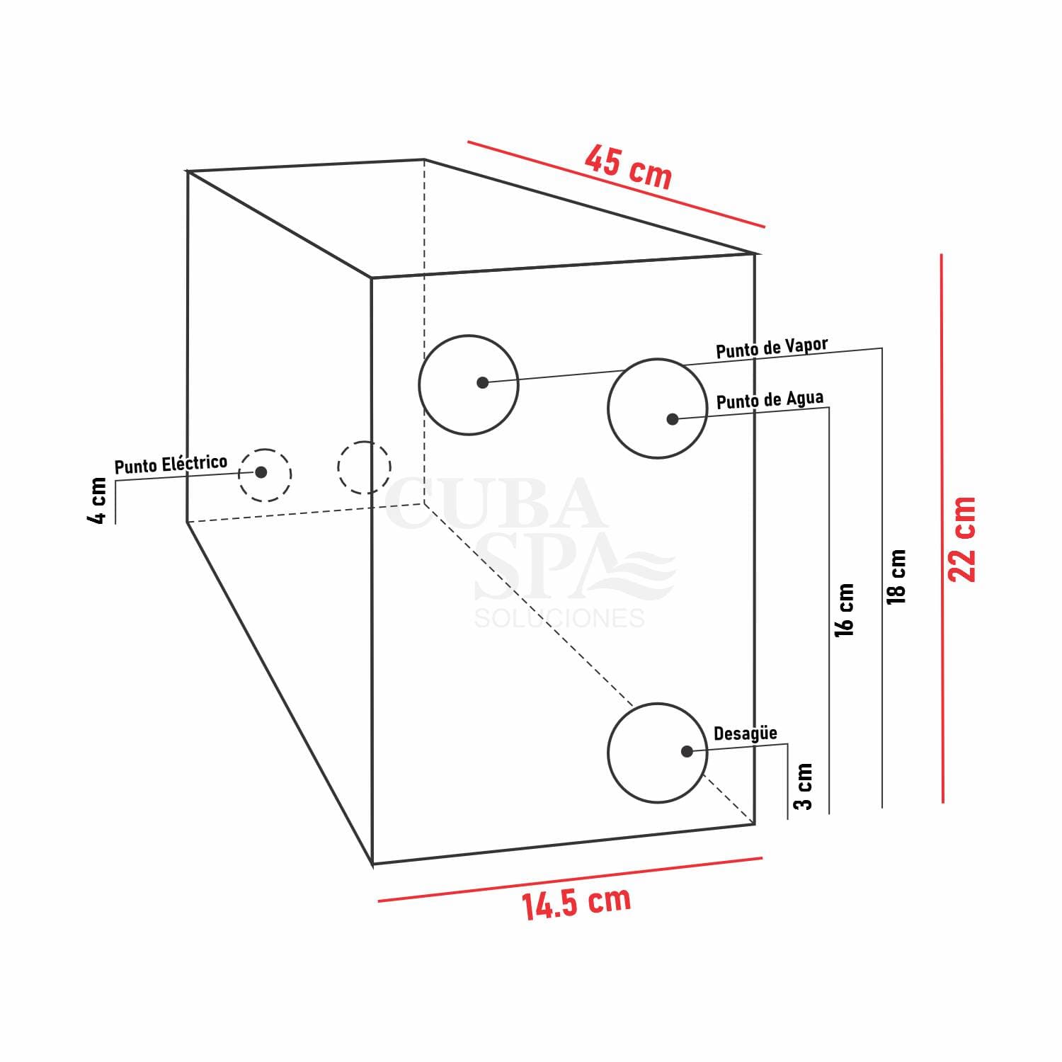 Generador de vapor eléctrico con Tablero Digital 4kw