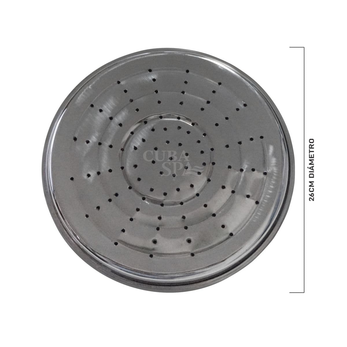 PLATO DE DUCHA ESPAÑOLA DE 1 ½" INOX