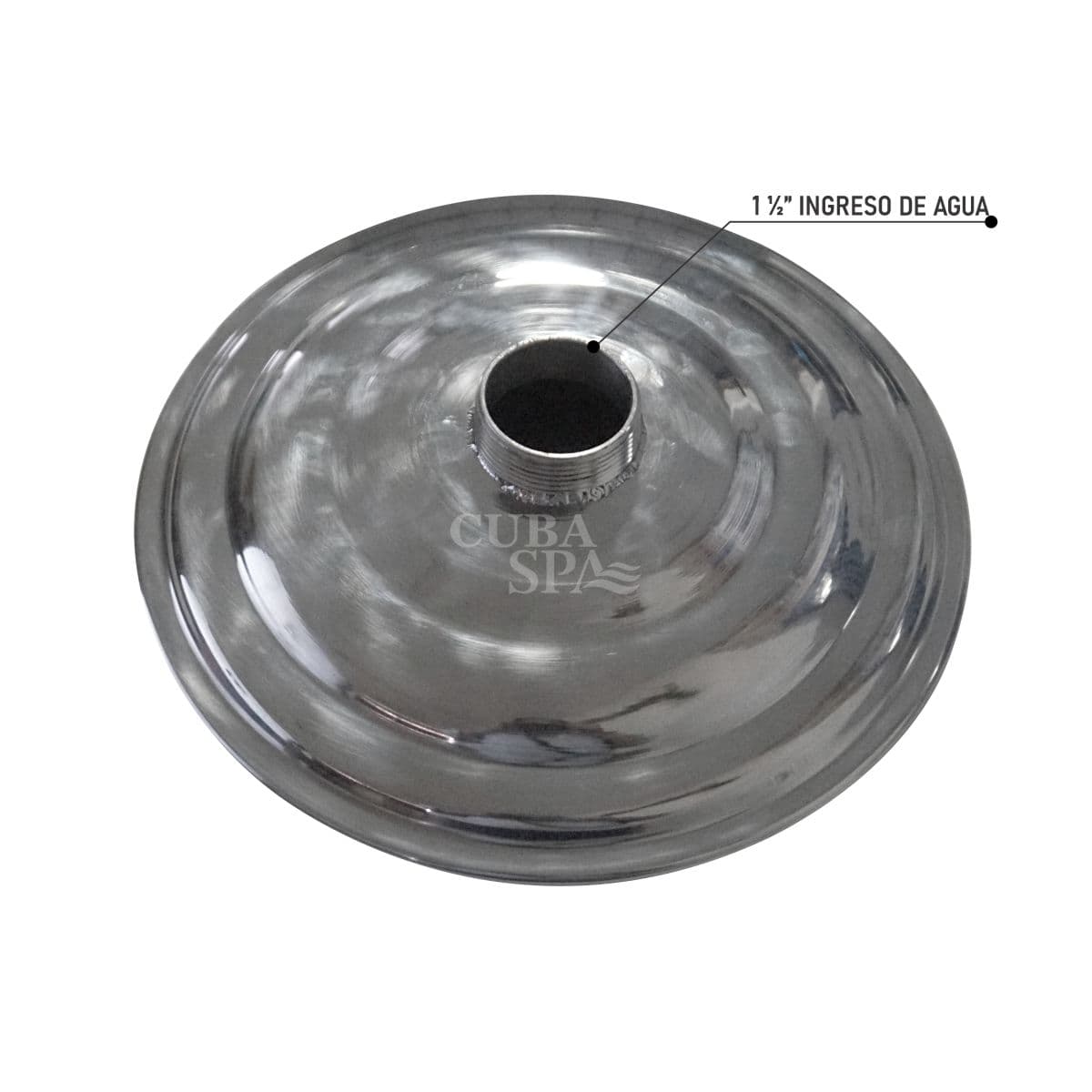 PLATO DE DUCHA ESPAÑOLA DE 1 ½" INOX