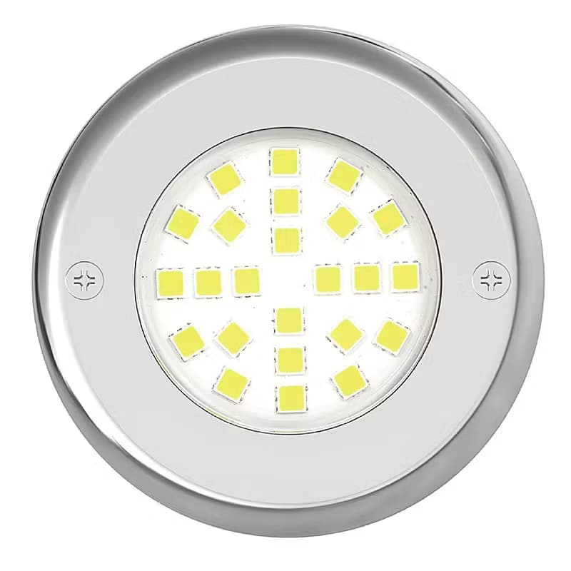 REFLECTOR LED CALIDO 12W P/TUBERIA 3/4 MARCO DE ACERO HJ-WM-SS152