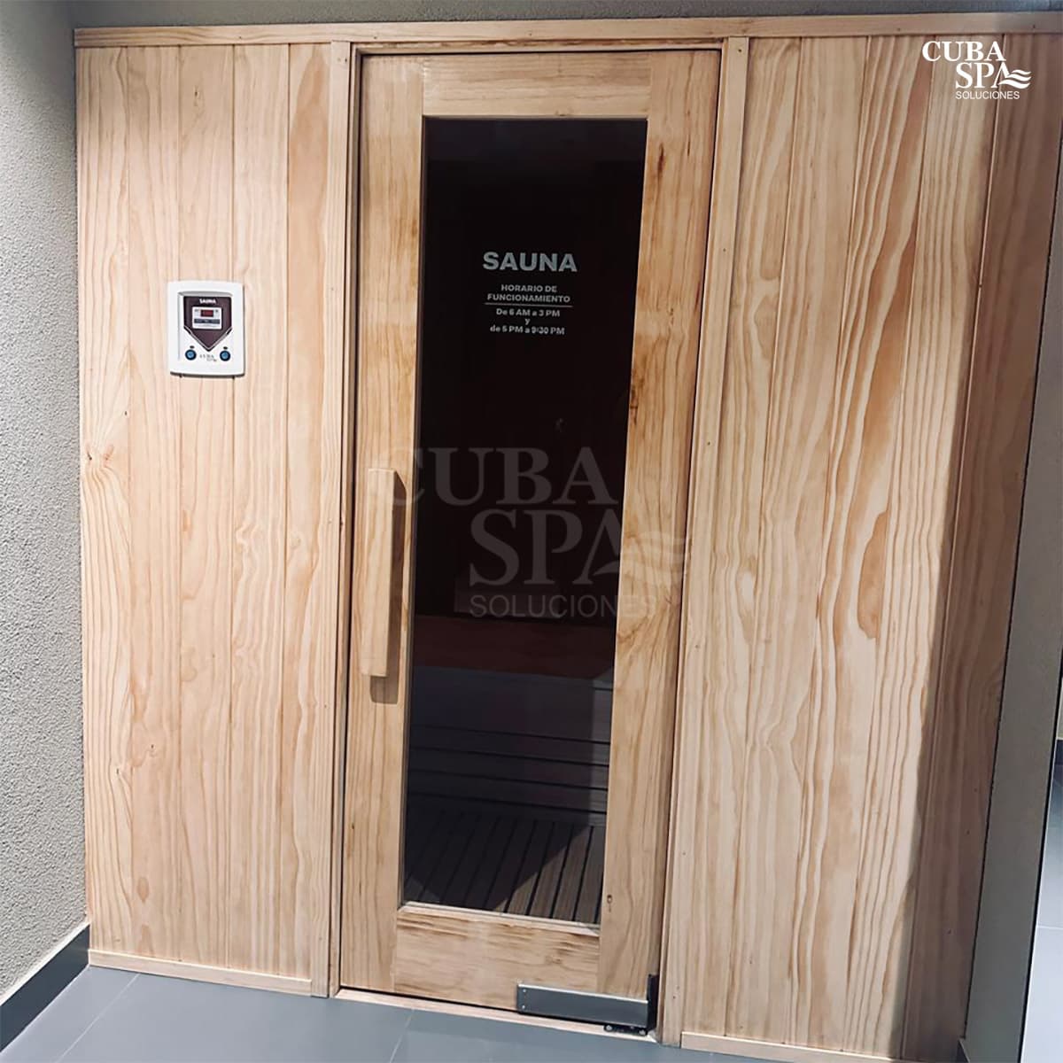 Sauna seco semi fijo M09 180x140