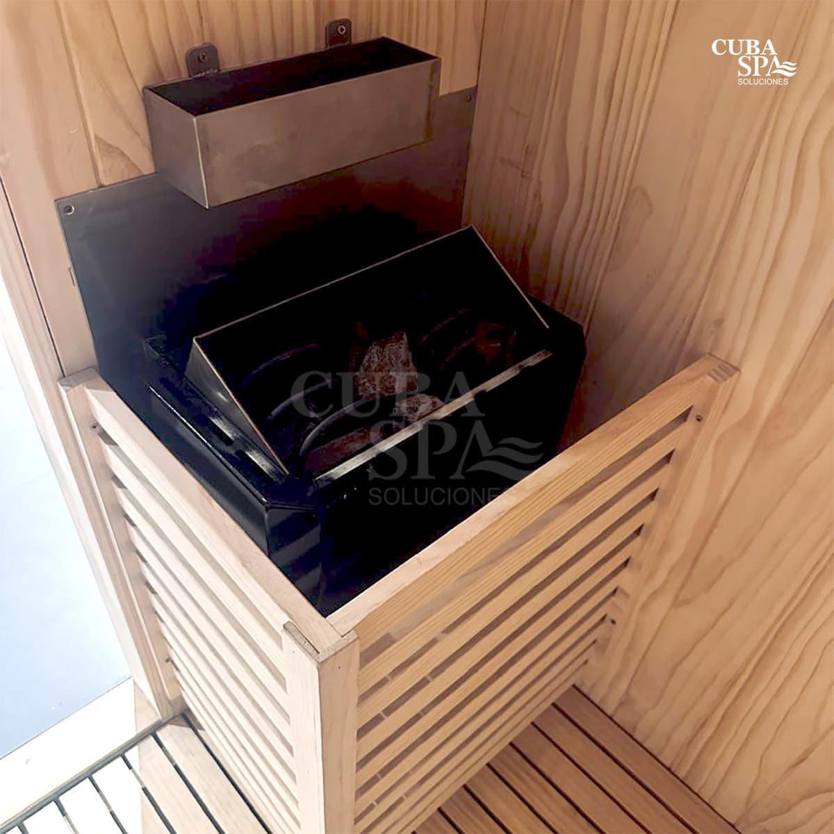 Sauna seco semi fijo M09 180x140