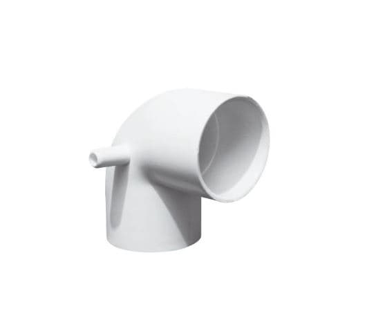 Codo 1″ PVC Blanco para Sistemas Hidráulicos de Piscina y Spa