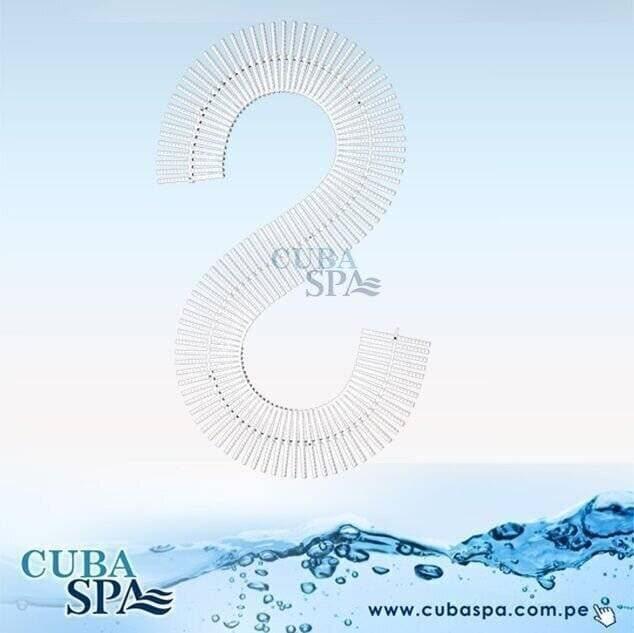 CANALETA FLEXIBLE PARA PISCINAS (200 x 26 )mm EMAUX — imagen 1