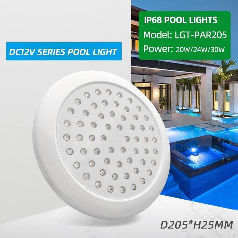 Reflector Ultra-Adosable para Piscina de 24w RGB Ø 205 mm — imagen 1