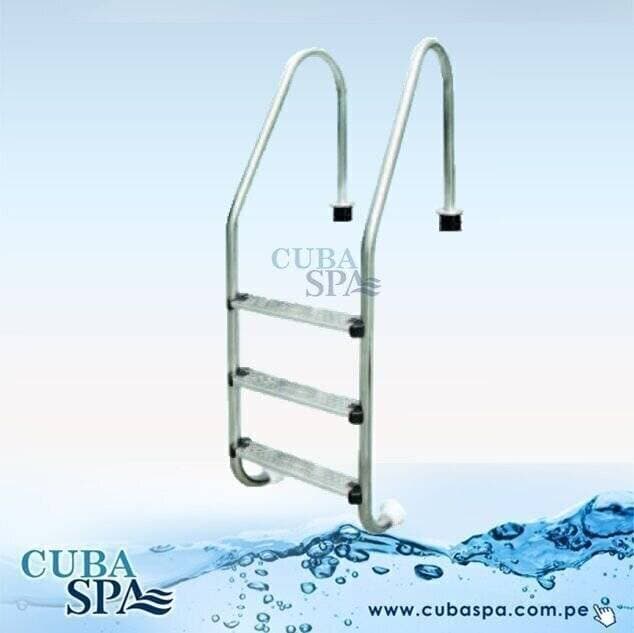 ESCALERA INOX. NSL EMAUX 2, 3, 4 PASOS — imagen 1