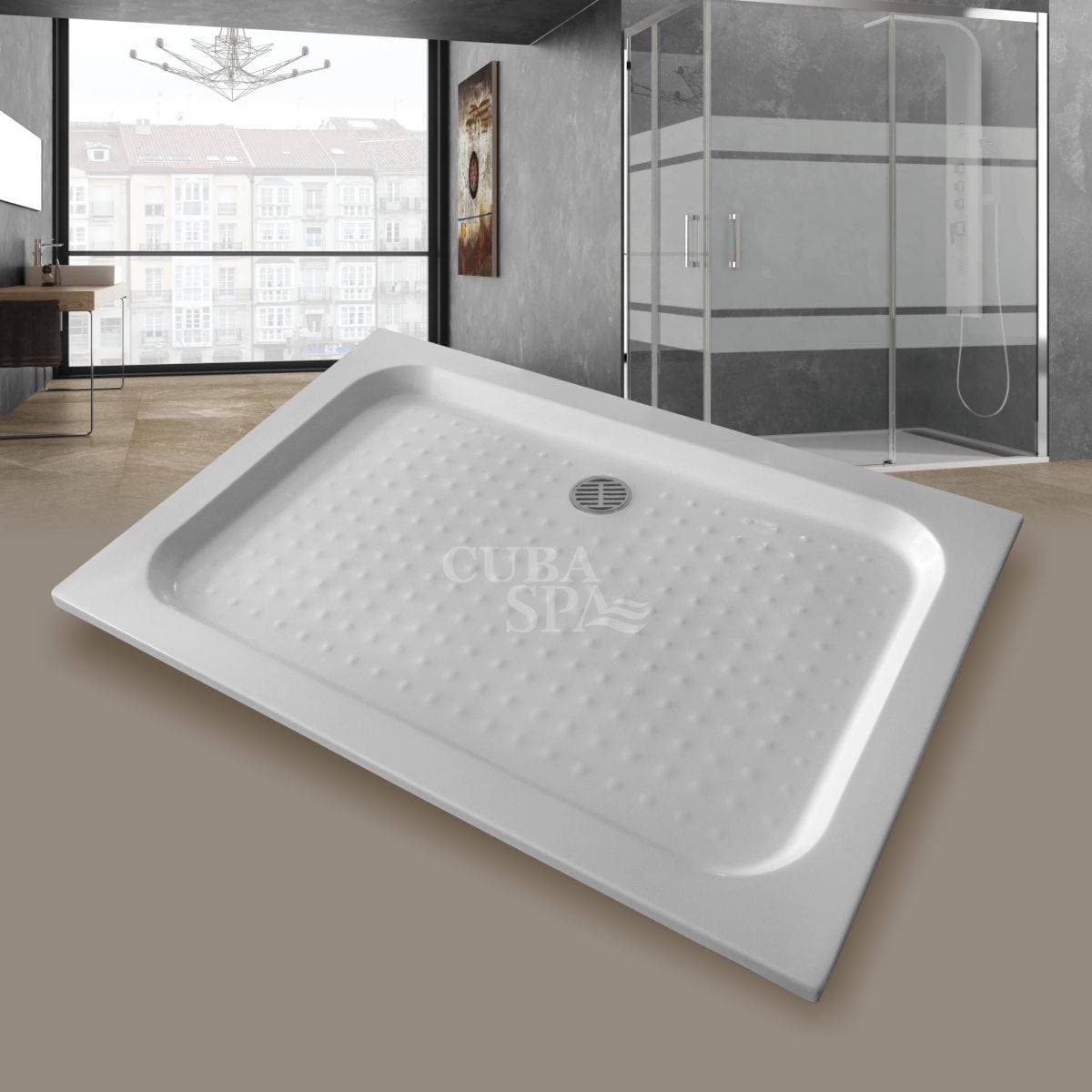 Poza de ducha 120*80*5 cm - para empotrar