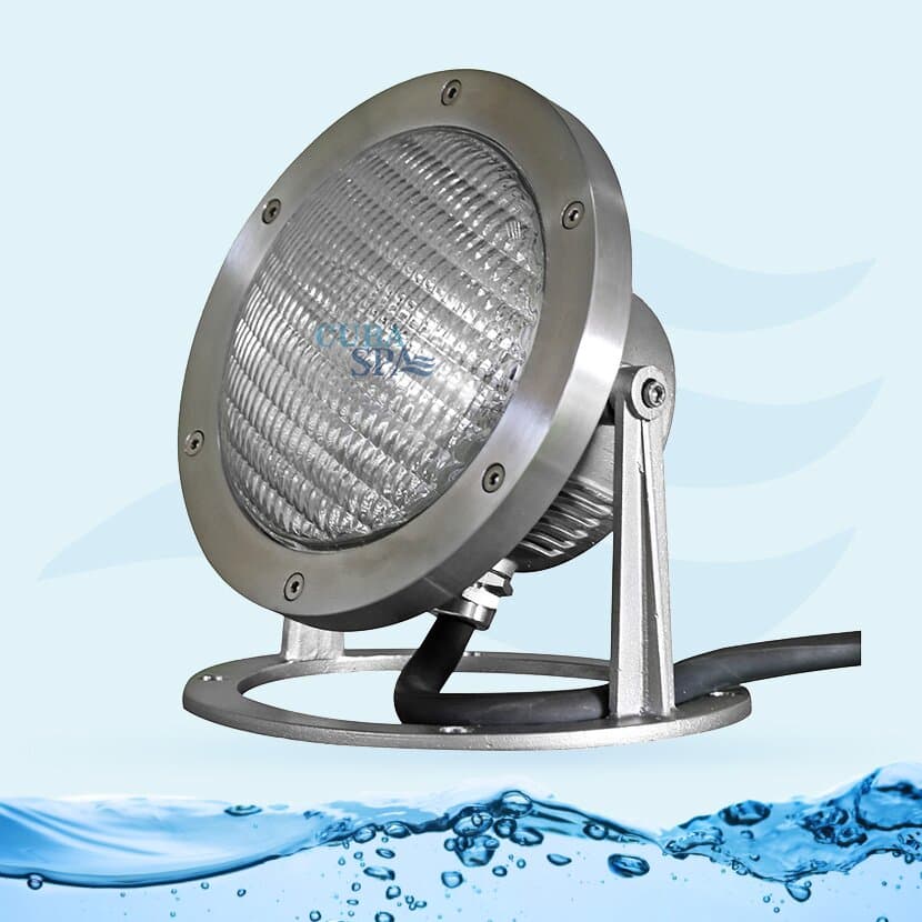 REFLECTOR de adosar direccionable PAR56, 300W, 12V, MR16, acero inox. 304, IP68 — imagen 3