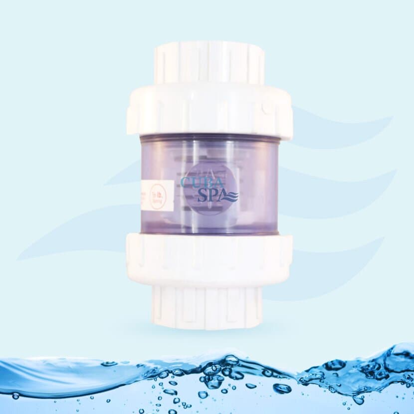 202-CVC-050 Valvula check de 2" PRAHER Traslucida doble union
