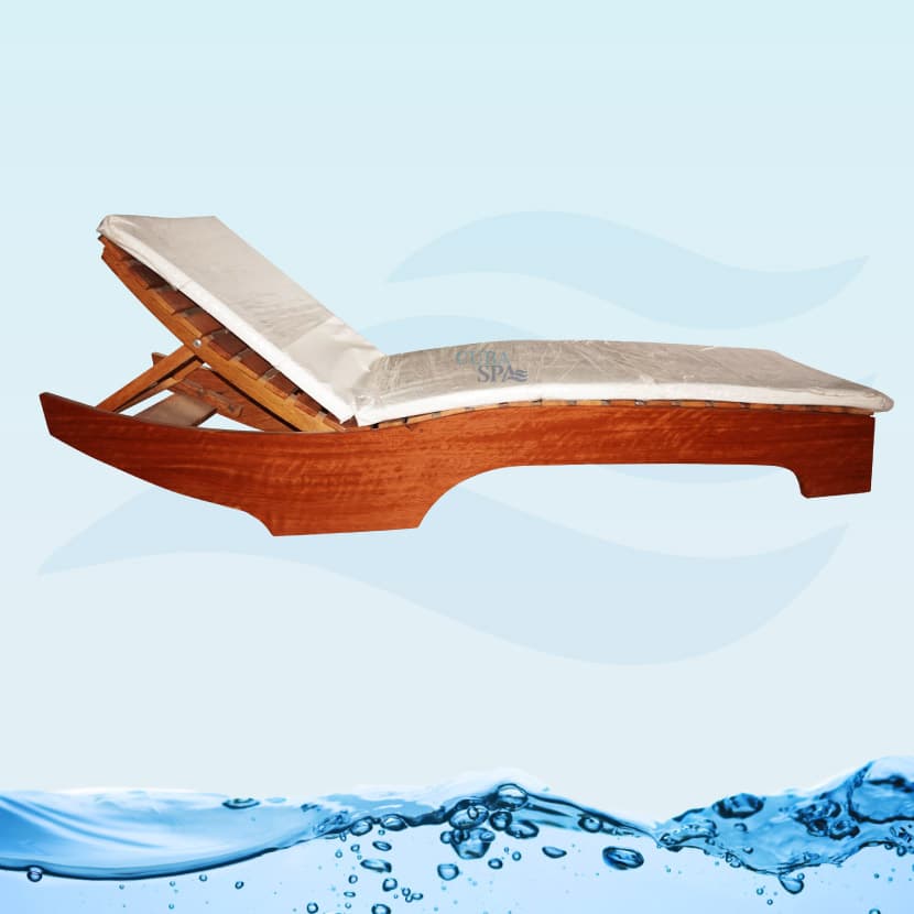 Tumbona de Madera Huayruro Modelo Majestad 200 x 70 cm | Con Colchoneta de 10 cm y 3 Niveles de Inclinación