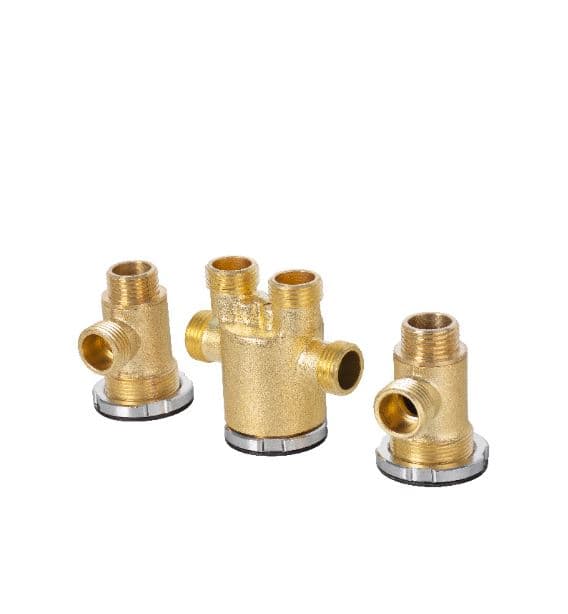 Kit Grifería para Tina Hidro Géminis en Bronce Cromado — imagen 3