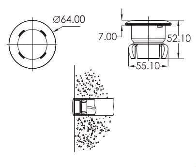 REFLECTOR LEDS 1.0 WTS/12V EMAUX COLOR Y BLANCO — imagen 3