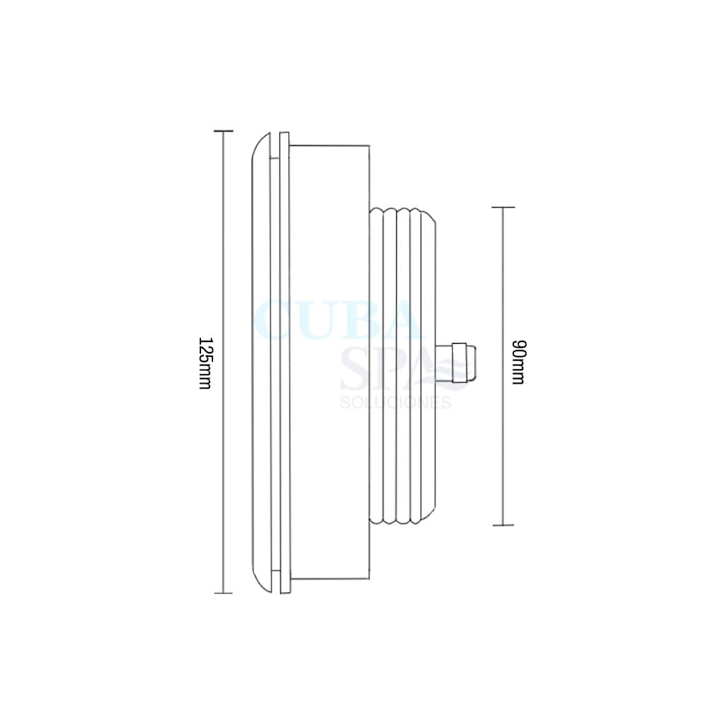 LUZ LED WATERPROOF EN ALUMINIO BRILLANTE 125 MM - 3130460005 — imagen 4