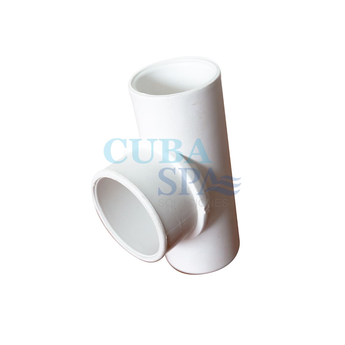 3150570042 Conex. Pres. T Reducción (1 1/2 * 1 * 1)" en PVC Blanco