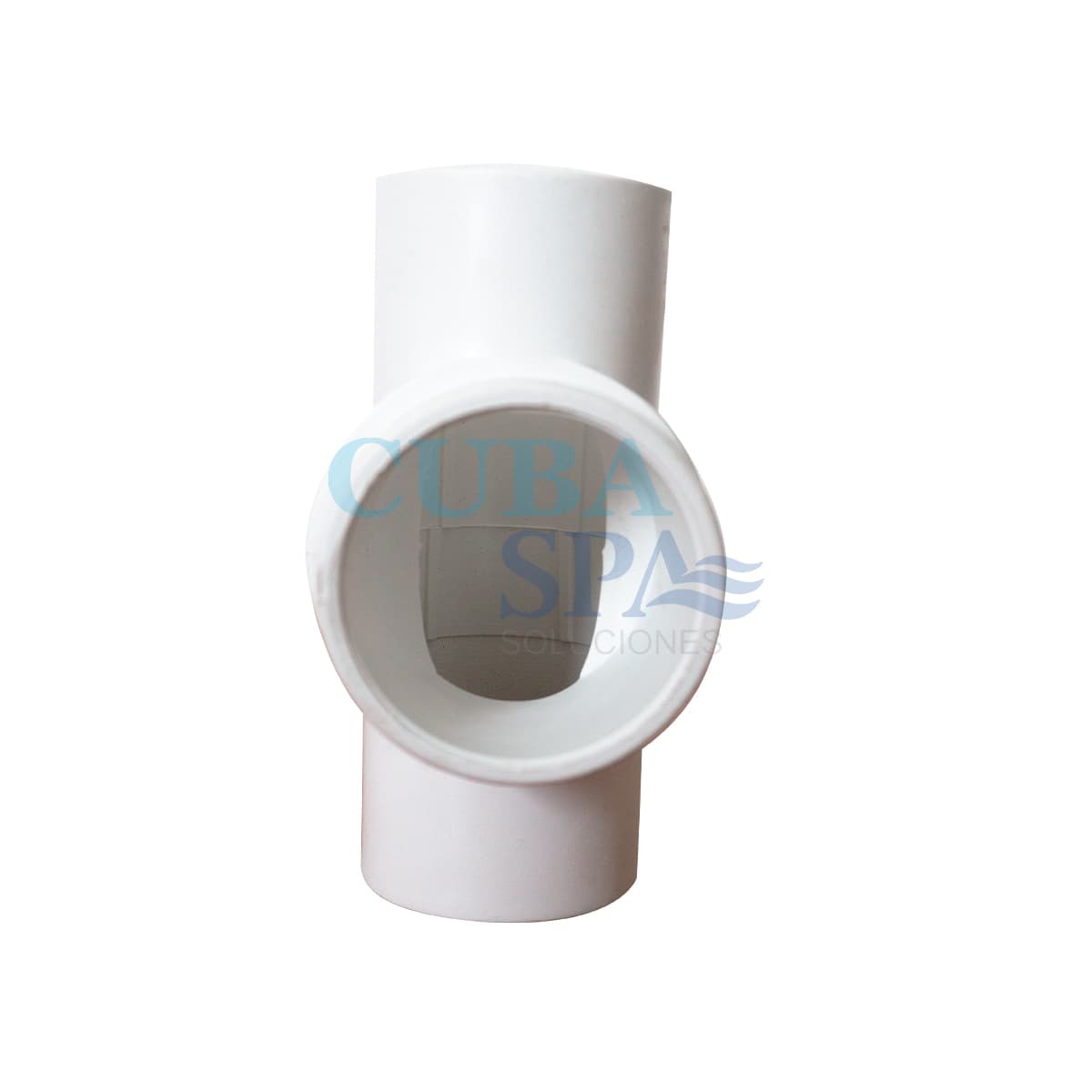 3150570042 Conex. Pres. T Reducción (1 1/2 * 1 * 1)" en PVC Blanco