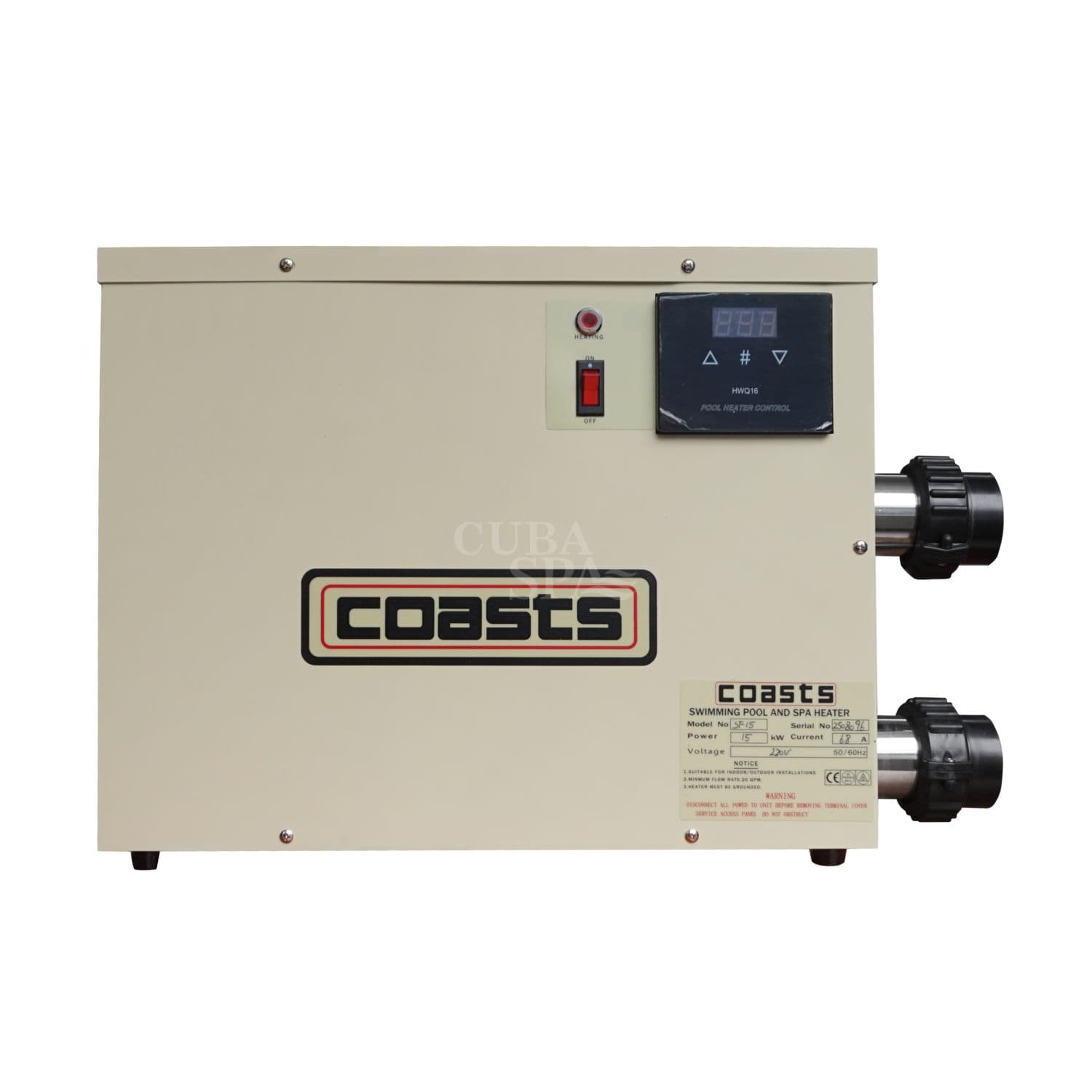 CALENTADOR ELÉCTRICO 15W MONOFASICO o TRIFASICO 220V