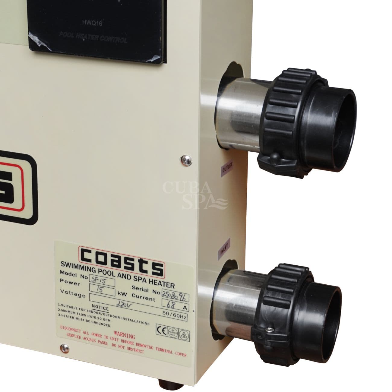 CALENTADOR ELÉCTRICO 15W MONOFASICO o TRIFASICO 220V