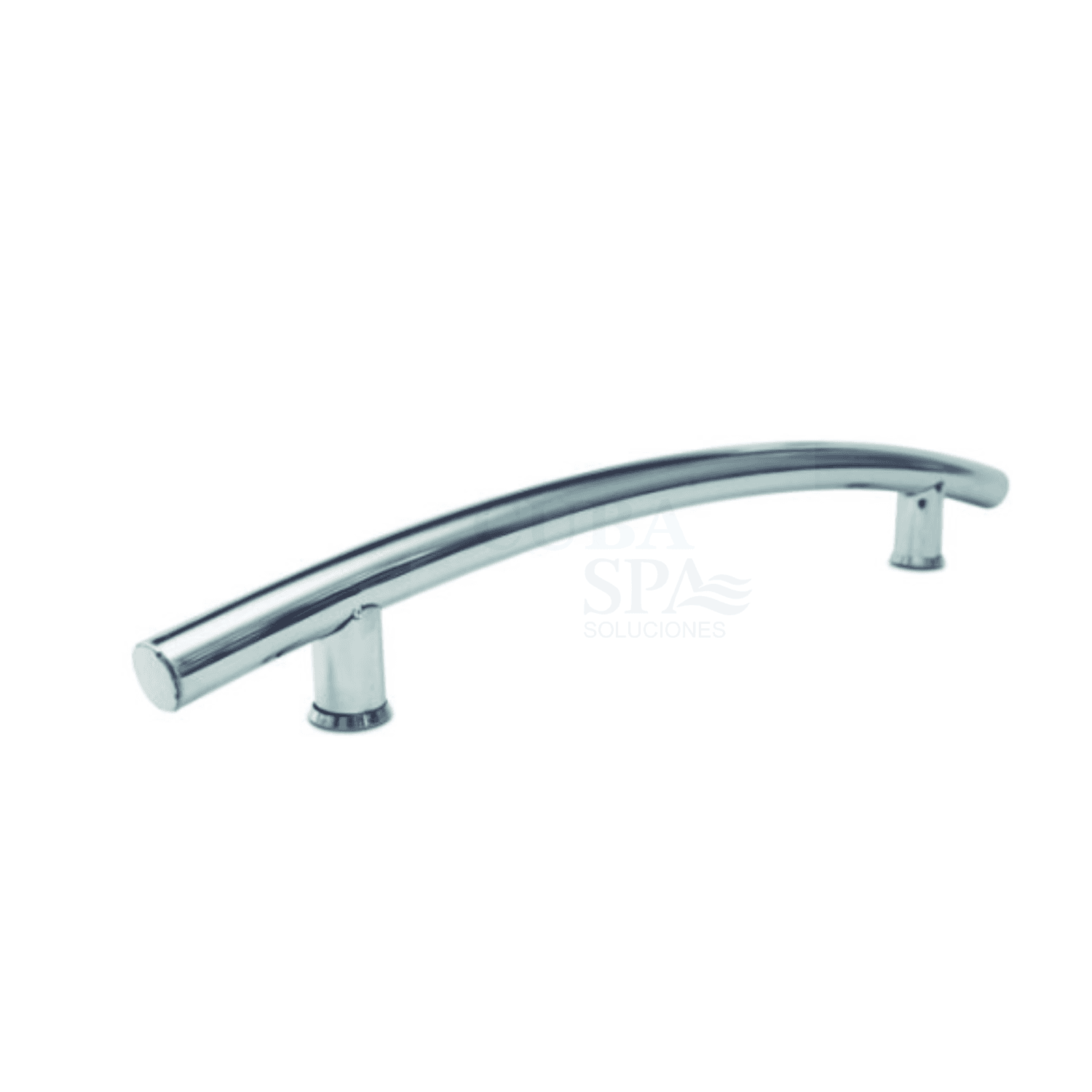 PASAMANO O AGARRADERA CURVO IV EN ACERO CROMADO (LARGO: 560 MM)