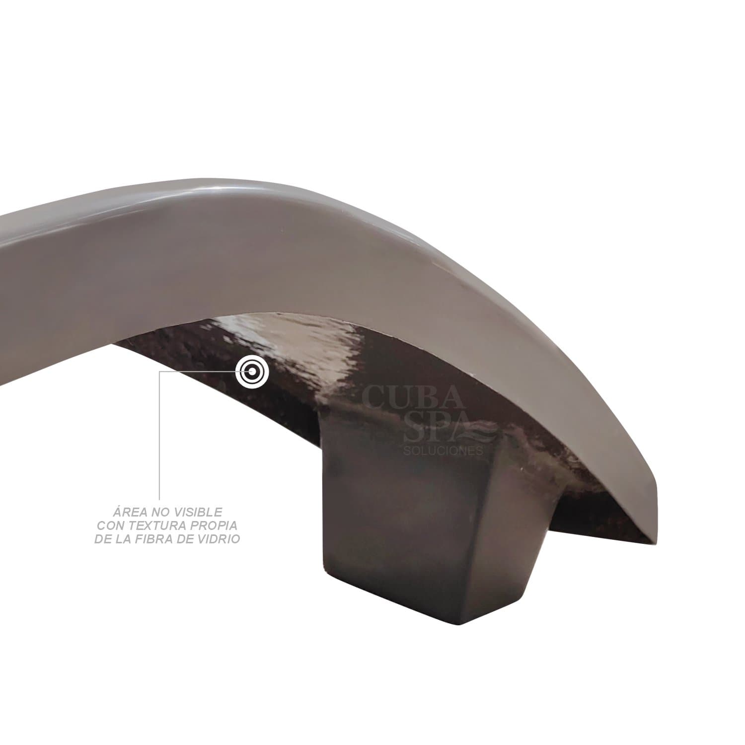Tumbona de Fibra de Vidrio Modelo Lamas 170 x 55 cm | no sumergible al agua